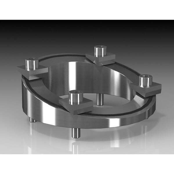 Angle Adaptor, 1.57 in. H x 5.12 in. W x 5.14 in. L, 304 Stainless Steel